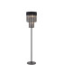 Poland 35 x 168cm Floor Lamp 5 Light E14 Matt Black/Smoked Sculpted Glass Item Weight: 16.5kg-1