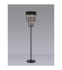 Poland 35 x 168cm Floor Lamp 5 Light E14 Matt Black/Smoked Sculpted Glass Item Weight: 16.5kg-3