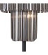 Poland 35 x 168cm Floor Lamp 5 Light E14 Matt Black/Smoked Sculpted Glass Item Weight: 16.5kg-7