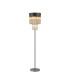 Poland 35 x 168cm Floor Lamp 5 Light E14 Polished Nickel/Cognac Sculpted Glass Item Weight: 16.5kg-1