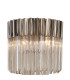 Poland 35 x 168cm Floor Lamp 5 Light E14 Polished Nickel/Cognac Sculpted Glass Item Weight: 16.5kg-7