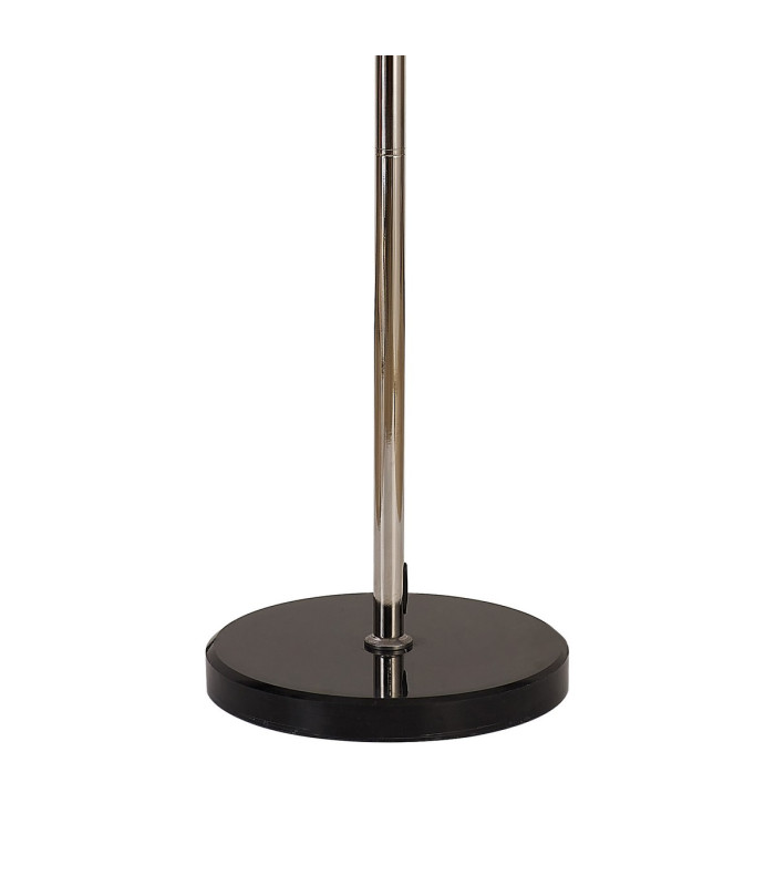 Poland 35 x 168cm Floor Lamp 5 Light E14 Polished Nickel/Smoked Sculpted Glass Item Weight: 16.5kg-5