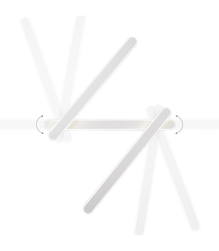 Dunkirk Dimmable Adjustable 3 Arm Flush Ceiling/Wall Lamp 24W LED 4000K 1200lm Sand White -4