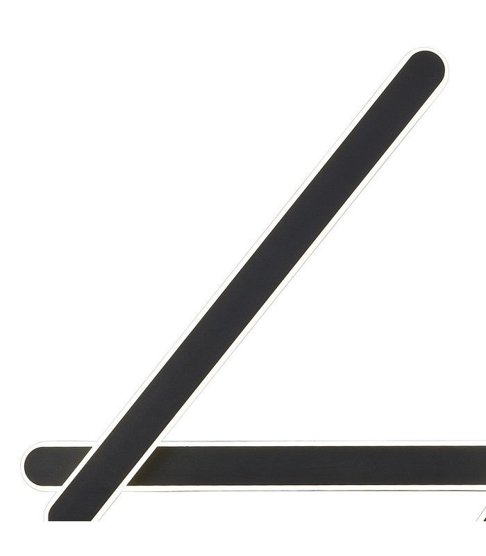 Dunkirk Dimmable Adjustable 3 Arm Flush Ceiling/Wall Lamp 24W LED 4000K 900lm Satin Black -6