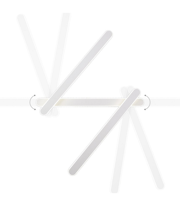 Dunkirk Adjustable 3 Arm Flush Ceiling/Wall Lamp 24W LED 4000K 1200lm Sand White -4