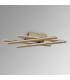 Dunkirk Dimmable Lattice Ceiling 40W LED 3000K 1400lm Sand Gold -12