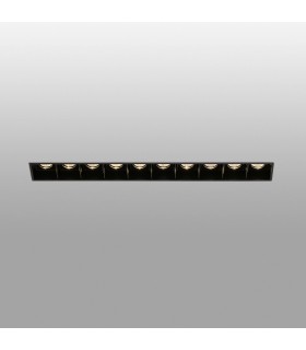 LED Black recessed Downlight Trimless 10x 2W 3000K - 1