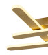 Dunkirk Lattice Ceiling 40W LED 3000K 1400lm Sand Gold -7