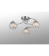 Austin 49.5cm Semi Ceiling 3 Light G9 IP44 Polished Chrome/Clear Glass/Clear Crystal-3