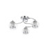 Austin 49.5cm Semi Ceiling 3 Light G9 IP44 Polished Chrome/Clear Glass/Clear Crystal-4