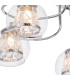 Austin 51.5cm Semi Ceiling 5 Light G9 IP44 Polished Chrome/Clear Glass/Clear Crystal-7
