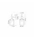 Eden Wall Lamp 10x13.5cm Cylinder Glass 1 Light E14 IP44 Black/Brass Gold/Clear-2