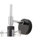 Eden Wall Lamp 10x13.5cm Cylinder Glass 1 Light E14 IP44 Black/Polished Chrome/Clear-5