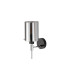 Eden Wall Lamp 10x13.5cm Cylinder Glass 1 Light E14 IP44 Black/Polished Chrome/Smoke-4