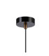 Eden 10cm 1.5m Single Pendant 10x13.5cm Cylinder Glass 1 Light E14 IP44 Black/Brass Gold/Clear-8