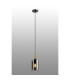 Eden 10cm 1.5m Single Pendant 10x13.5cm Cylinder Glass 1 Light E14 IP44 Black/Brass Gold/Smoke-3