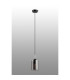 Eden 10cm 1.5m Single Pendant 10x13.5cm Cylinder Glass 1 Light E14 IP44 Black/Polished Chrome/Smoke-9