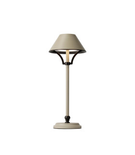 Monroe Rechargeable Battery Operated Table Lamp 1.8W LED 3000K 160lm 3-Step Dimming Cream/Bronze -1