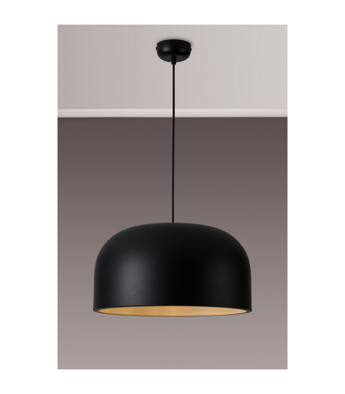 Denver 43cm Pendant 1 x E27 Sand Black-3