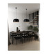 Denver 43cm Pendant 1 x E27 Sand Black-4