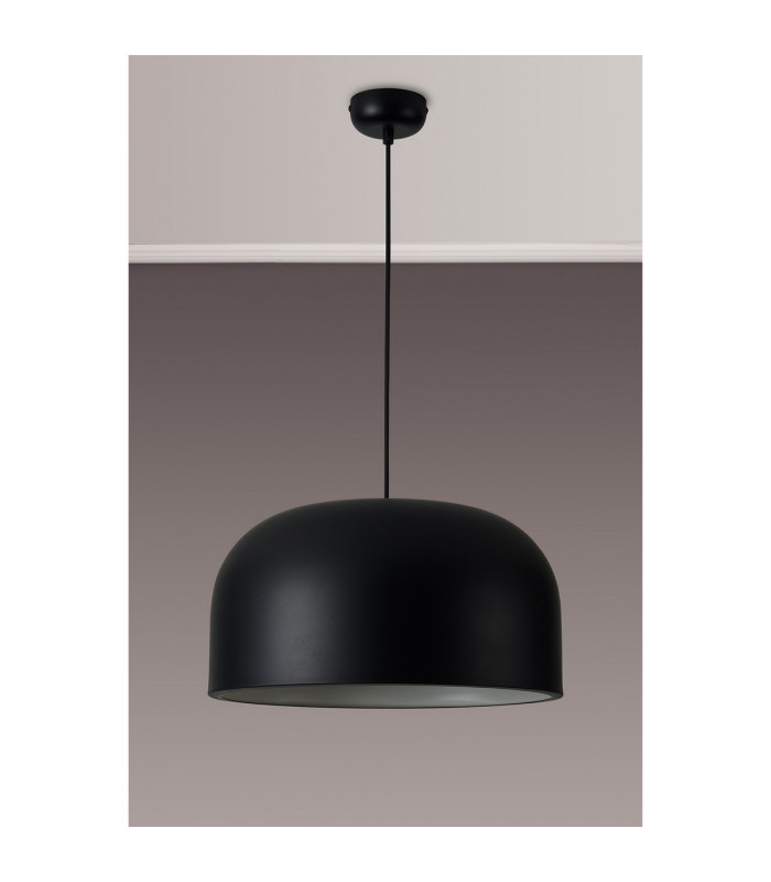 Denver 43cm Pendant 1 x E27 Sand Black-10