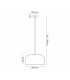 Denver 43cm Pendant 1 x E27 Sand Green-2