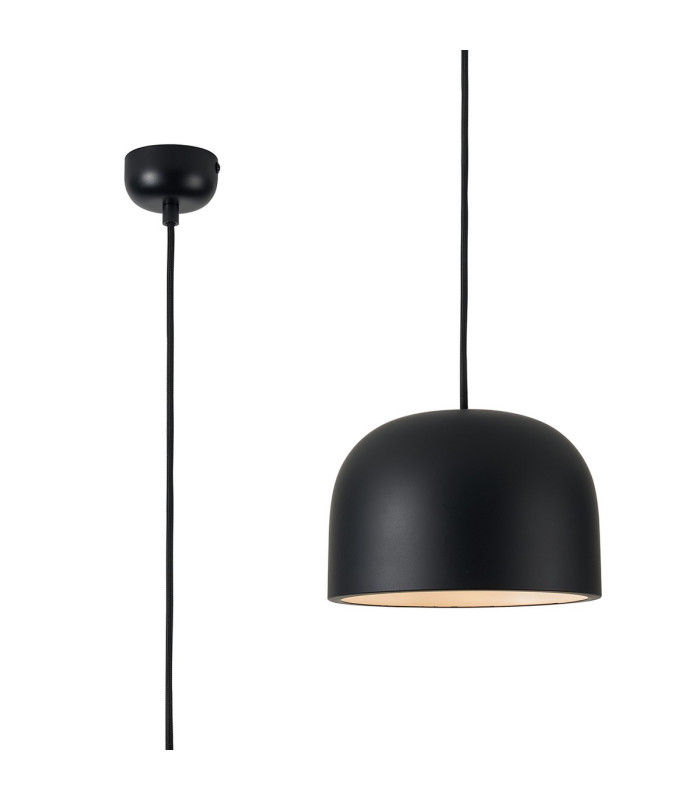 Denver 22cm Pendant 1 x E27 Sand Black-1