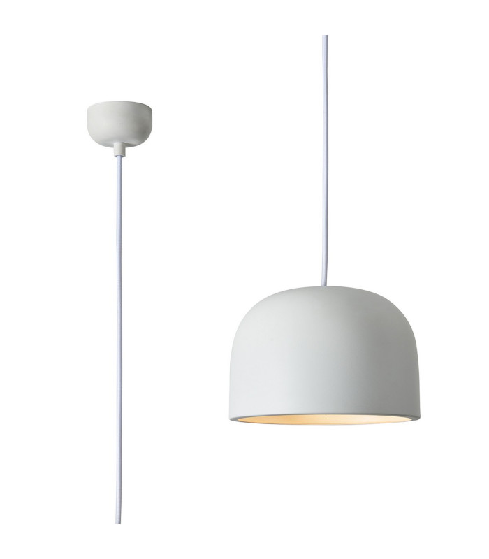 Denver 22cm Pendant 1 x E27 Sand White-1