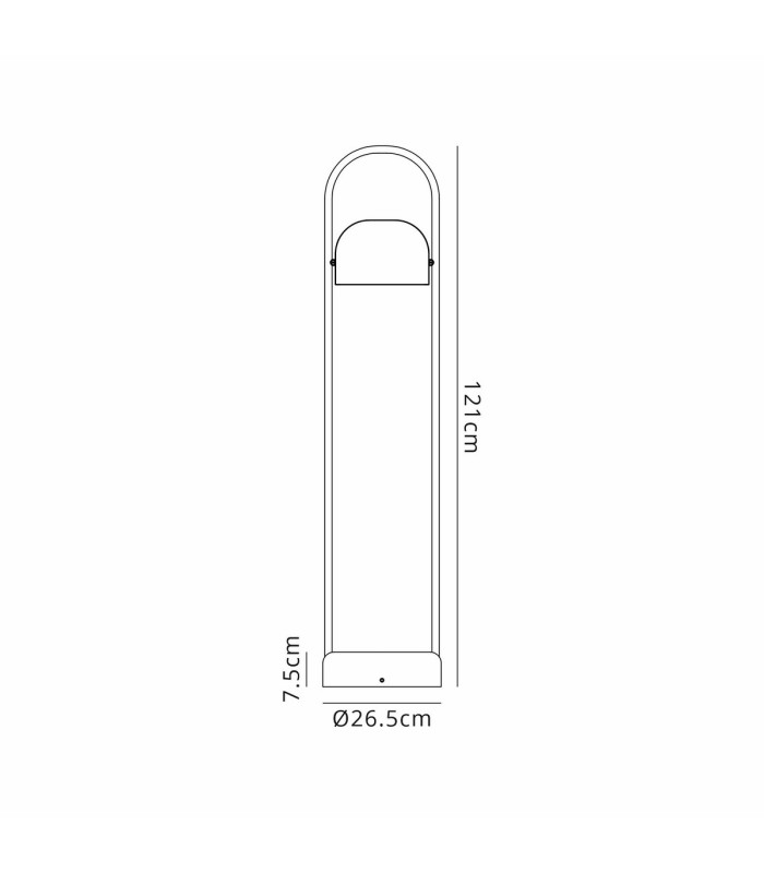 Denver Floor Lamp 1 x E27 Sand Black-2