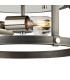 Goshen 39cm Flush Round 3 Light E27 Pewter / Polished Nickel-6