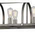 Goshen Pendant/Semi Flush Oblong 6 Light E27 Pewter / Polished Nickel-9