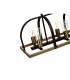 Goshen Pendant/Semi Flush Oblong 8 Light E27 Brown Oxide / Antique Bronze / Wood-10
