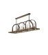 Goshen Pendant/Semi Flush Oblong 8 Light E27 Brown Oxide / Antique Bronze / Wood-11