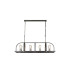 Goshen Pendant/Semi Flush Oblong 8 Light E27 Pewter / Polished Nickel-5