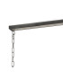 Goshen Pendant/Semi Flush Oblong 8 Light E27 Pewter / Polished Nickel-7