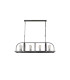 Goshen Pendant/Semi Flush Oblong 8 Light E27 Pewter / Polished Nickel-10