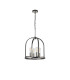 Goshen 42.5cm Pendant/Semi Flush Round 4 Light E27 Pewter / Polished Nickel-4