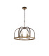 Goshen 62cm Pendant/Semi Flush Round 6 Light E27 Brown Oxide / Antique Bronze / Wood-8