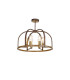 Goshen 62cm Pendant/Semi Flush Round 6 Light E27 Brown Oxide / Antique Bronze / Wood-9