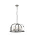 Goshen 62cm Pendant/Semi Flush Round 6 Light E27 Pewter / Polished Nickel-7