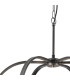 Goshen 62cm Pendant/Semi Flush Round 6 Light E27 Pewter / Polished Nickel-10