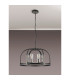 Goshen 62cm Pendant/Semi Flush Round 6 Light E27 Pewter / Polished Nickel-13