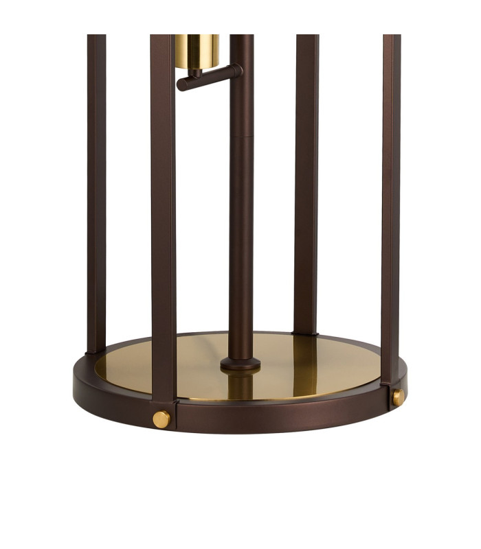 Goshen Floor Lamp 3 Light E27 Brown Oxide / Antique Bronze-6