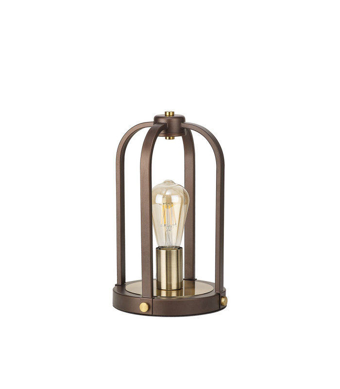 Goshen Table Lamp 1 Light E27 Brown Oxide / Antique Bronze-4