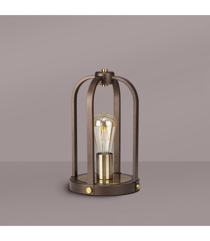 Goshen Table Lamp 1 Light E27 Brown Oxide / Antique Bronze-8