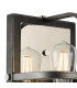 Goshen Wall Lamp 1 Light E27 Pewter / Polished Nickel-5