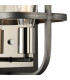 Goshen Wall Lamp 1 Light E27 Pewter / Polished Nickel-6