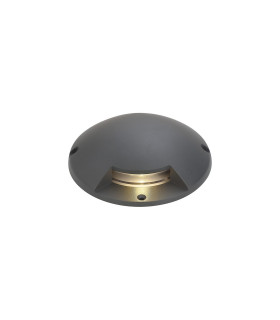 Raleigh Above Ground Light/Wall Light 1 x 2W LED 3000K 60lm IP67 IK10 Dark Grey -1