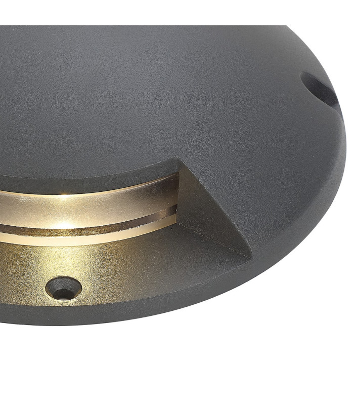 Raleigh Above Ground Light/Wall Light 1 x 2W LED 3000K 60lm IP67 IK10 Dark Grey -6
