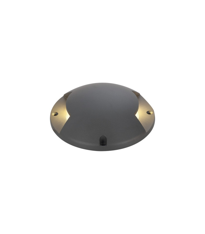 Raleigh Above Ground Light/Wall Light 1 x 4W LED 3000K 120lm IP67 IK10 Dark Grey -1